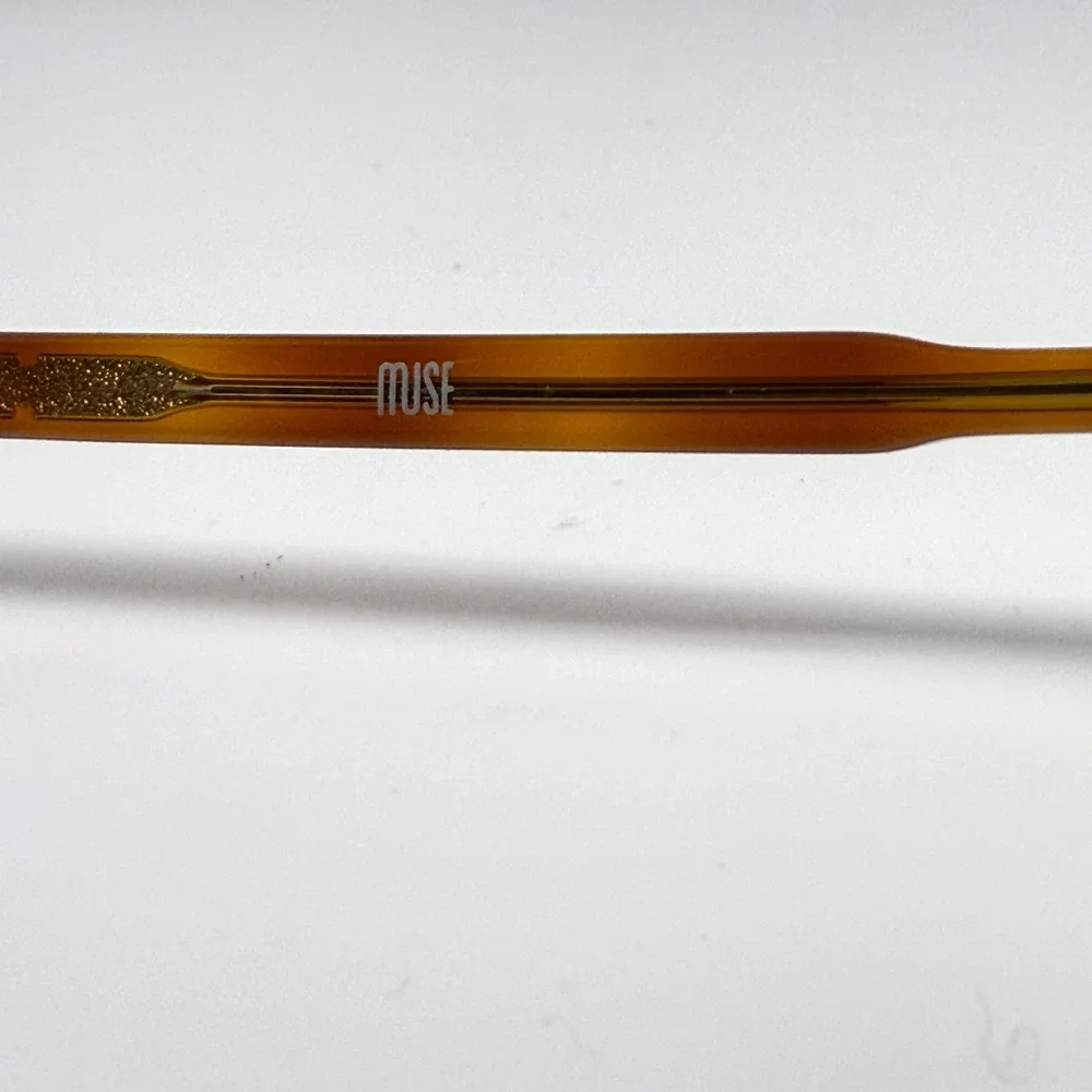 Muse 008090-003 Round Tortoise Shell Eyeglasses Frames‎ 49-20-145 Brown Gold